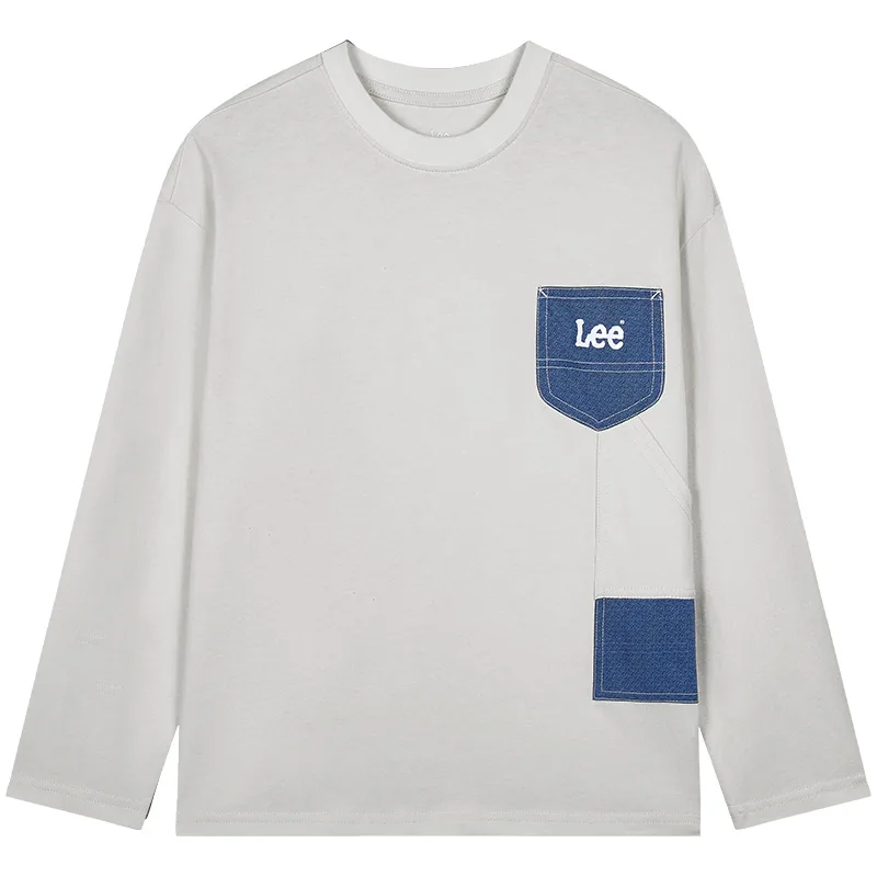 Футболка с круглым вырезом для школьников Lee, Premium Gray