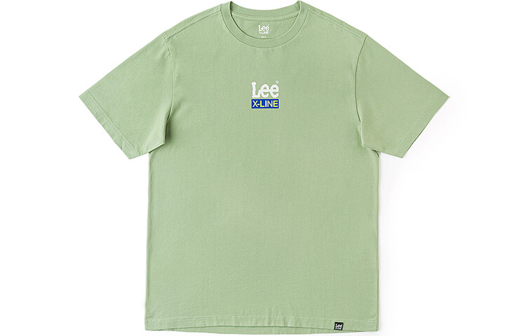 

Футболка унисекс зеленая Lee, зеленый