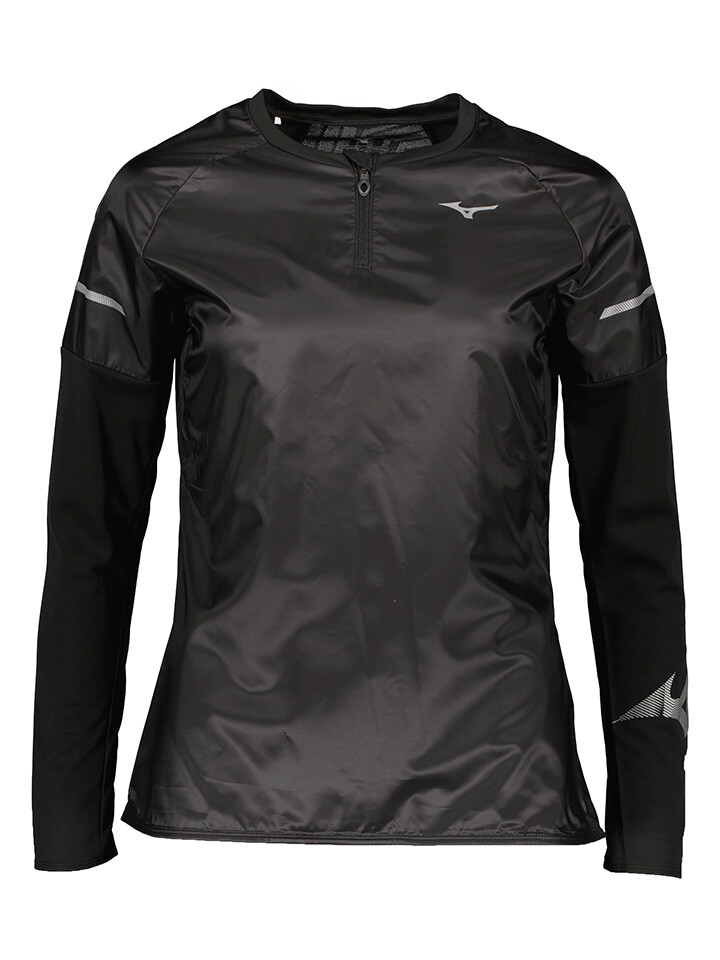 

Лонгслив Mizuno Hineri Hybrid, черный