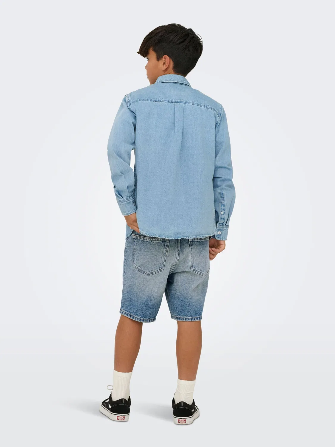 Рубашка на пуговицах стандартного кроя 'OSJOrson' Only & Sons Junior, Blue Denim — фото 4