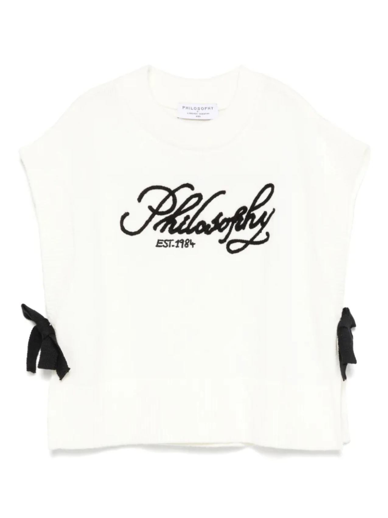 

Philosophy Di Lorenzo Serafini Kids топ с вышитым логотипом, белый