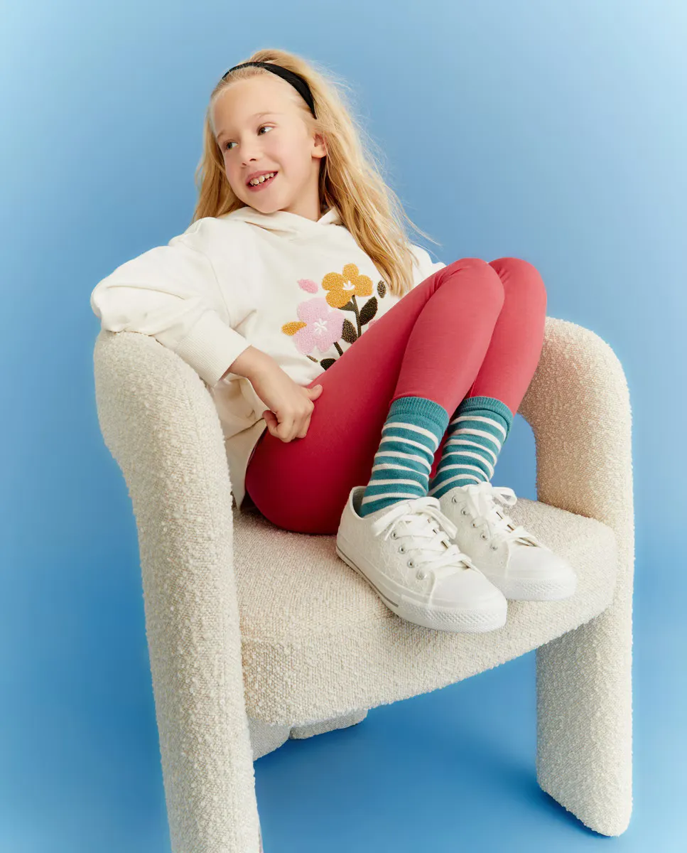 

Базовые леггинсы для девочек Kids El Corte Inglés, красный