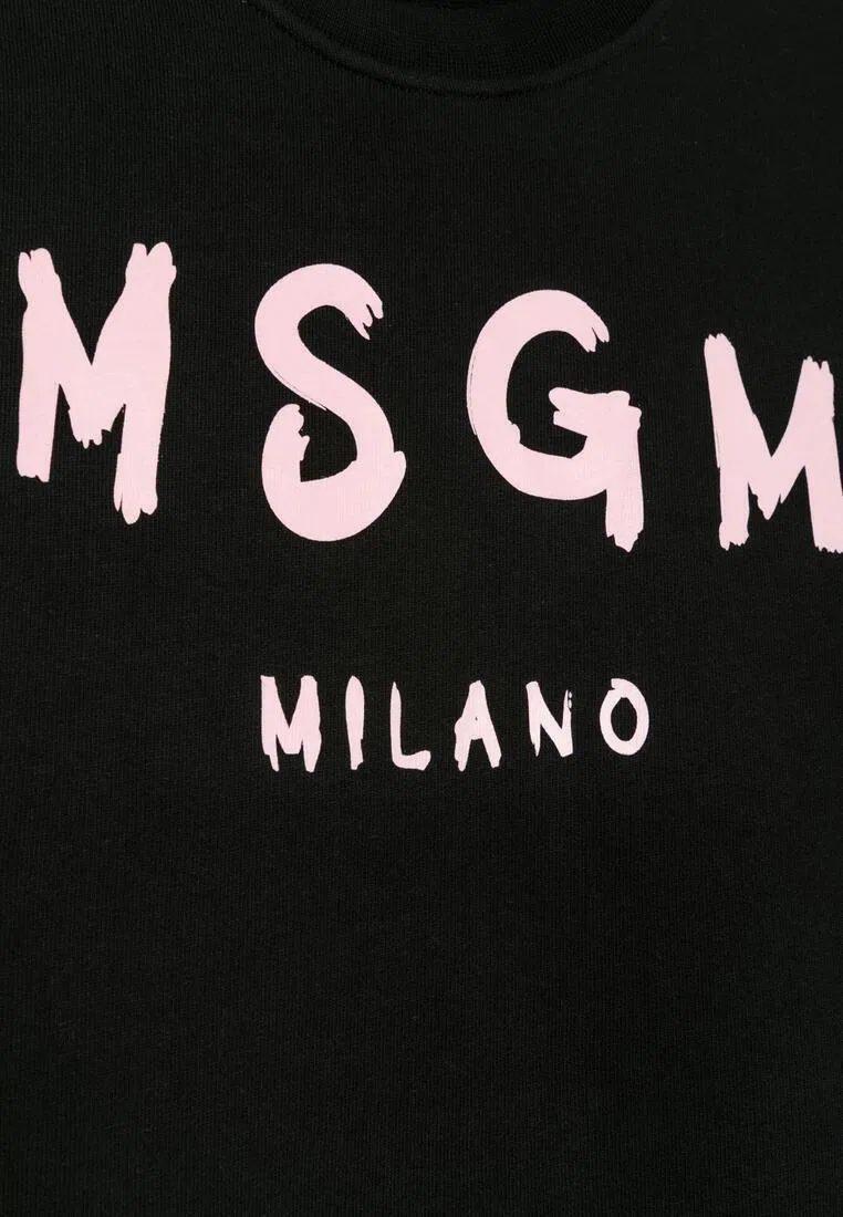 Толстовка, хлопок, Kids Msgm, черный — фото 2