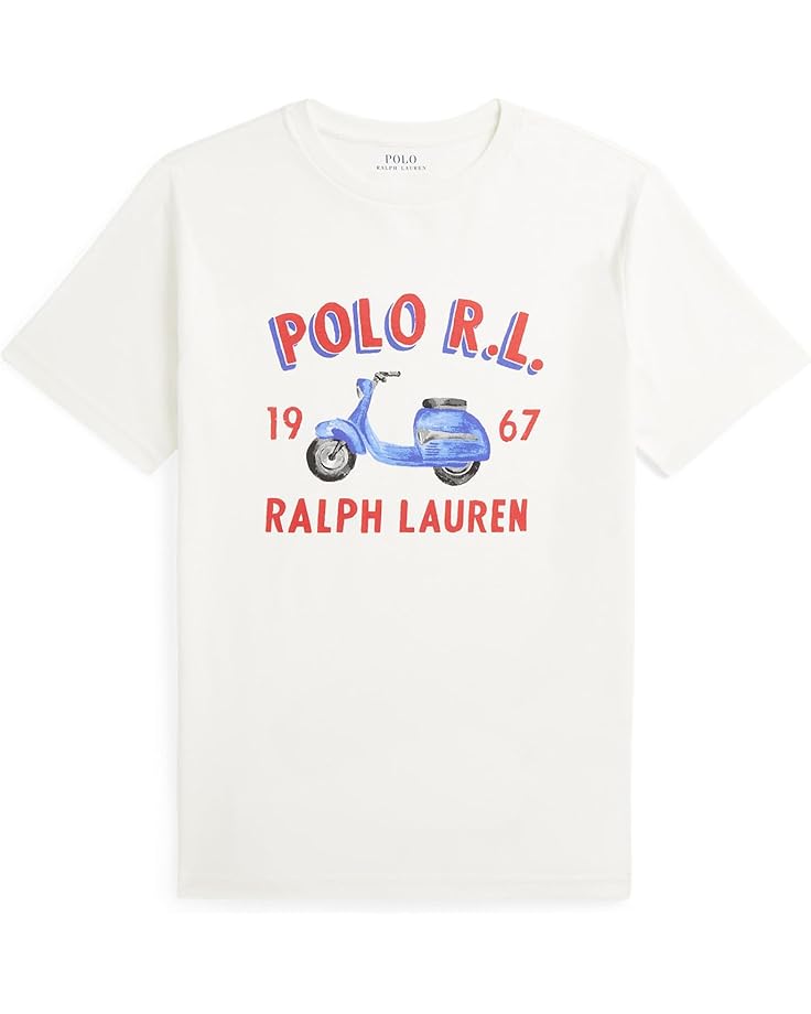 

Футболка Polo Ralph Lauren Kids Logo Cotton Jersey Tee, цвет Nevis