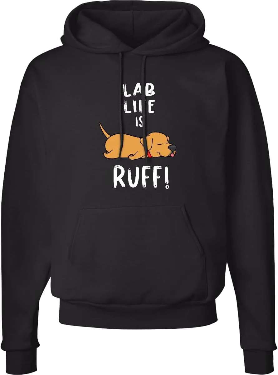 

Толстовка с капюшоном Inktastic Lab Life Is Ruff Yellow Labrador