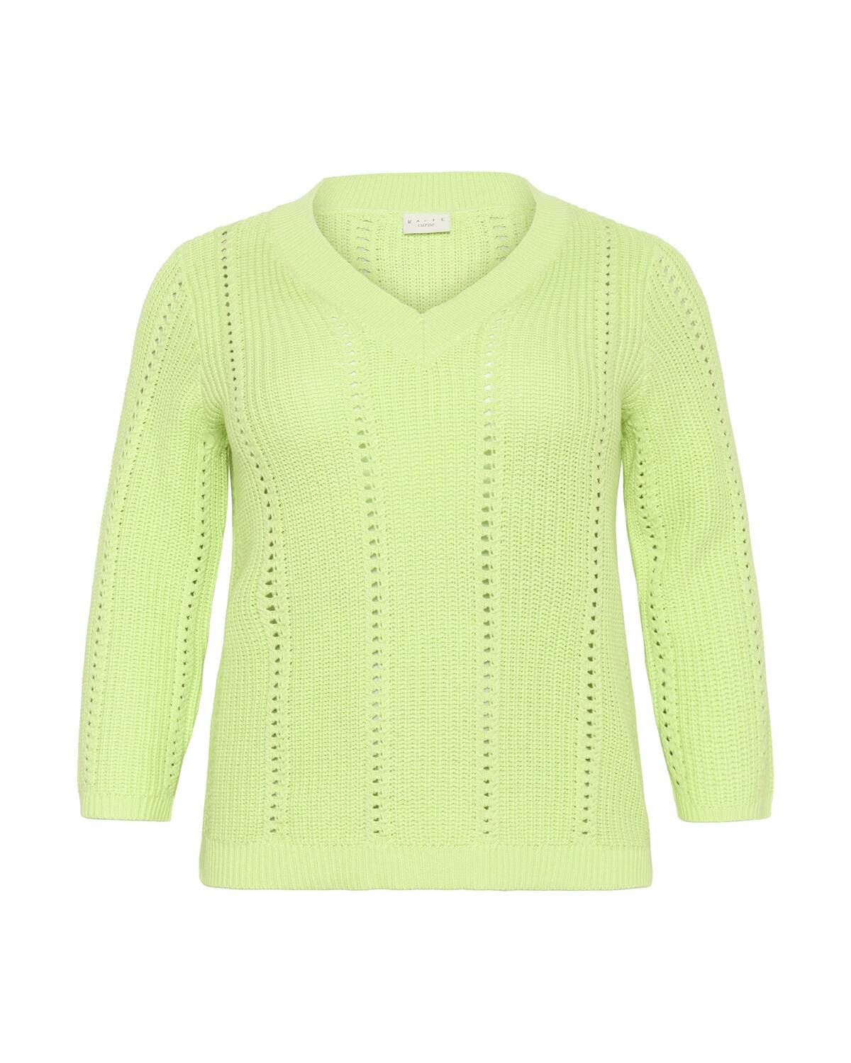 

KAFFE CURVE Свитер 'Lorry' в светло-зеленом цвете