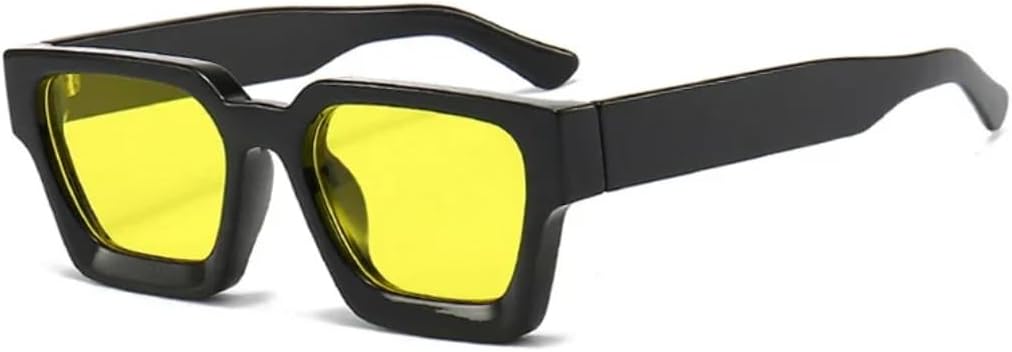 

Солнцезащитные очки с защитой UV400 | Зеленые с красными линзами, маленькая оправа | для женщин и мужчин, для занятий спортом на открытом воздухе и вождения DSVIGF, Black Yellow