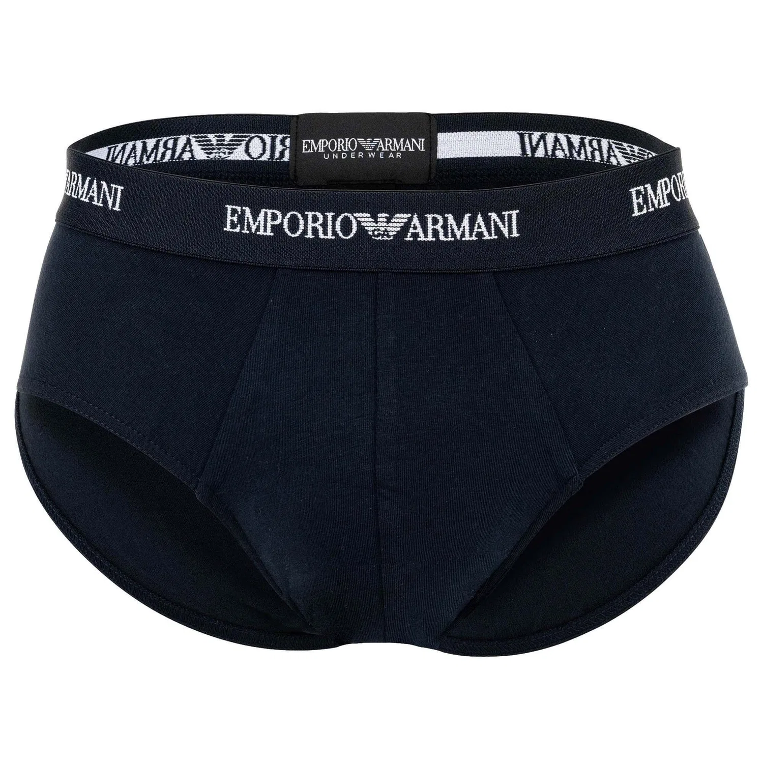 Слипы 3er Pack из хлопка Emporio Armani, белый/синий/черный — фото 4