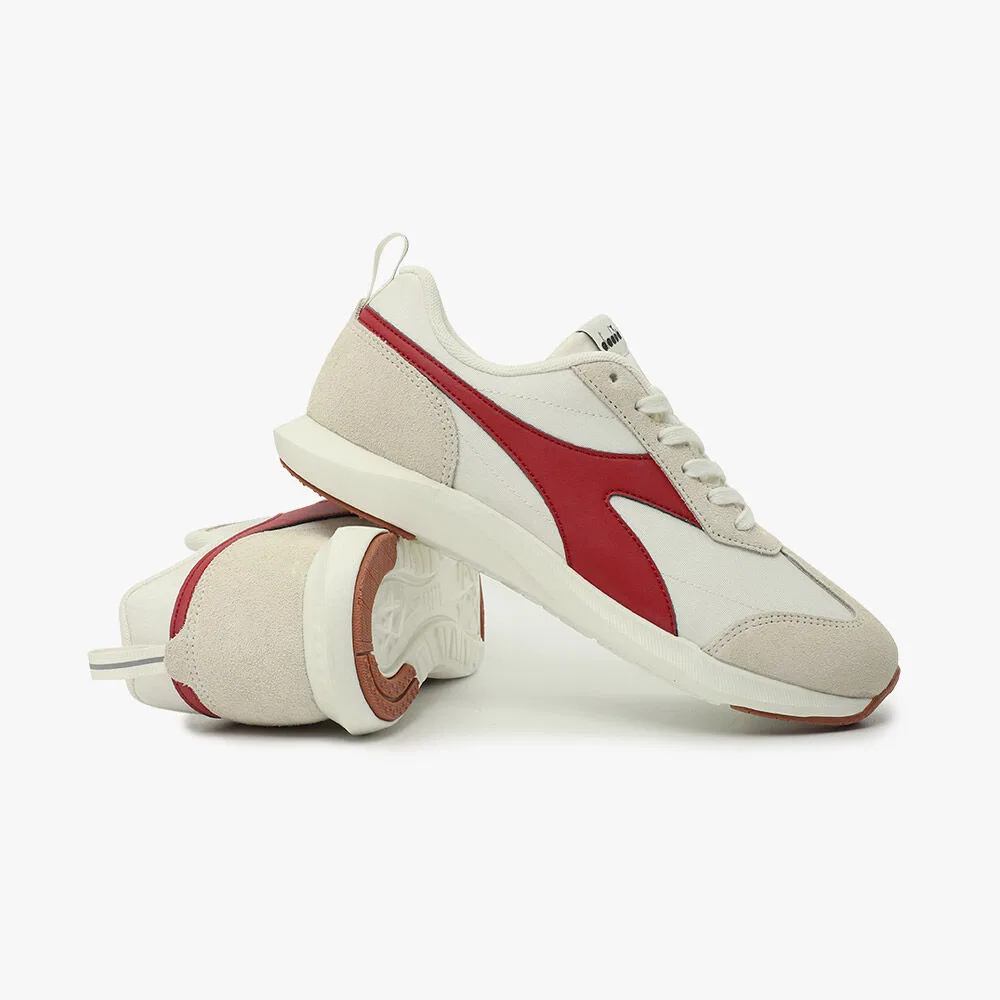 Мужские низкие кроссовки Diadora Avio бело-красные — фото 3