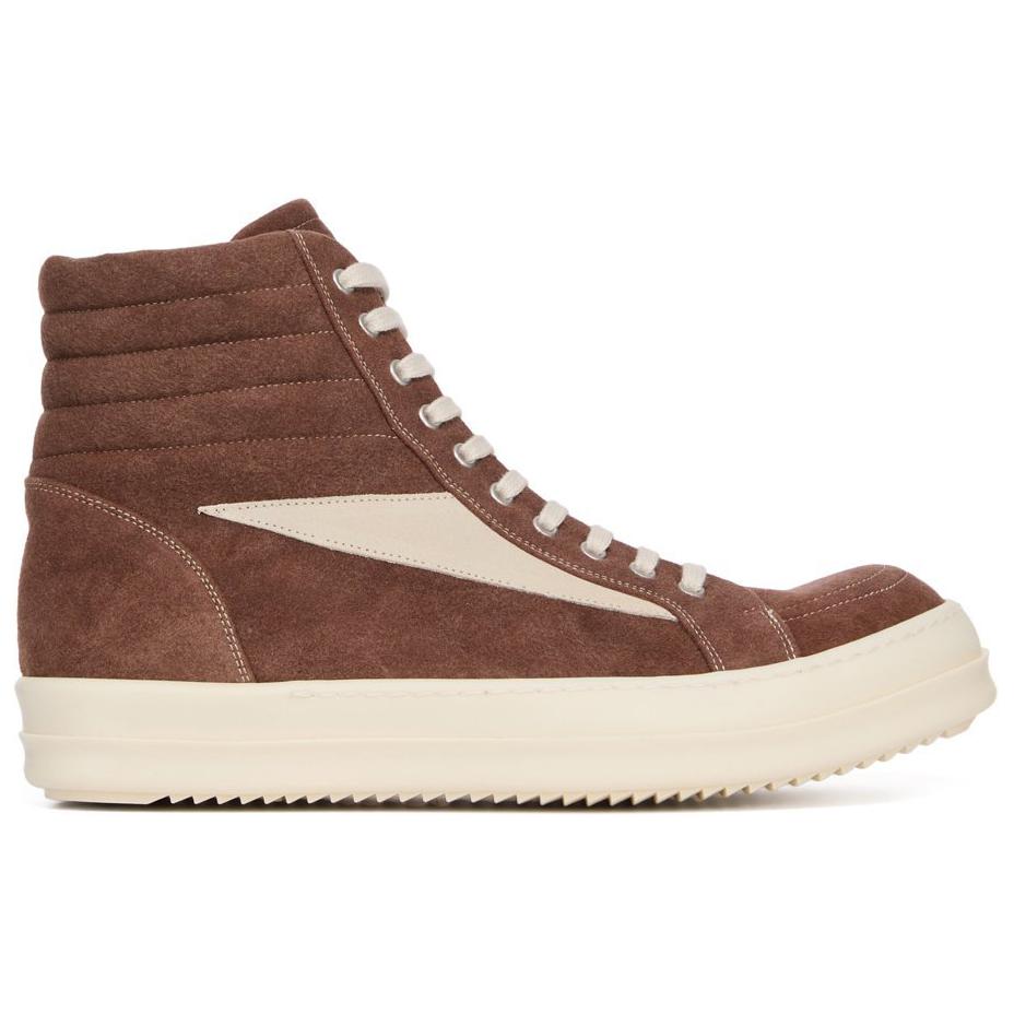 Высокие скейтерские кроссовки мужские коричневые Rick Owens DRKSHDW — фото 2