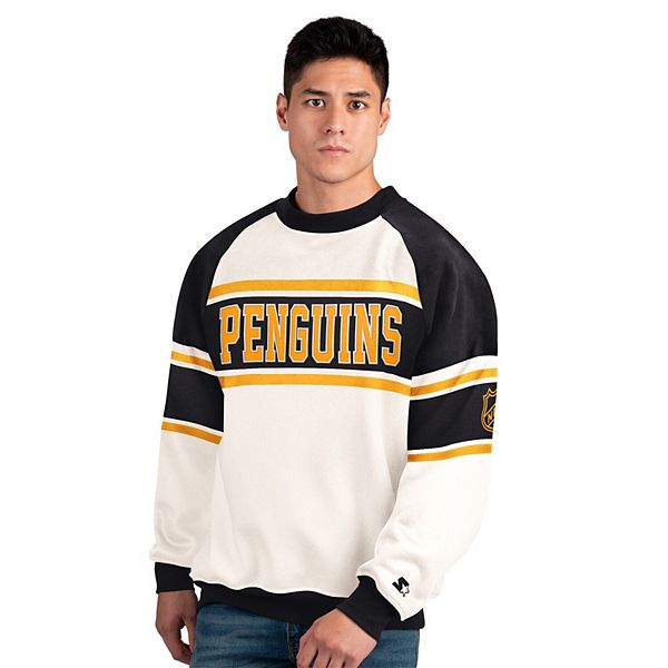 

Мужской белый свитшот Pittsburgh Penguins Defense Fleece Crewneck Starter