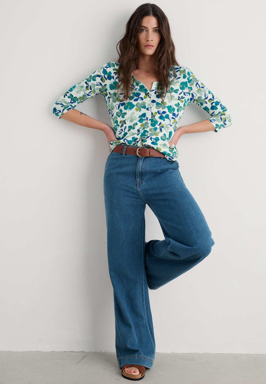 

Кардиган Seasalt Cornwall 45750, Teal Lamorna Bloom Chalk/Teal