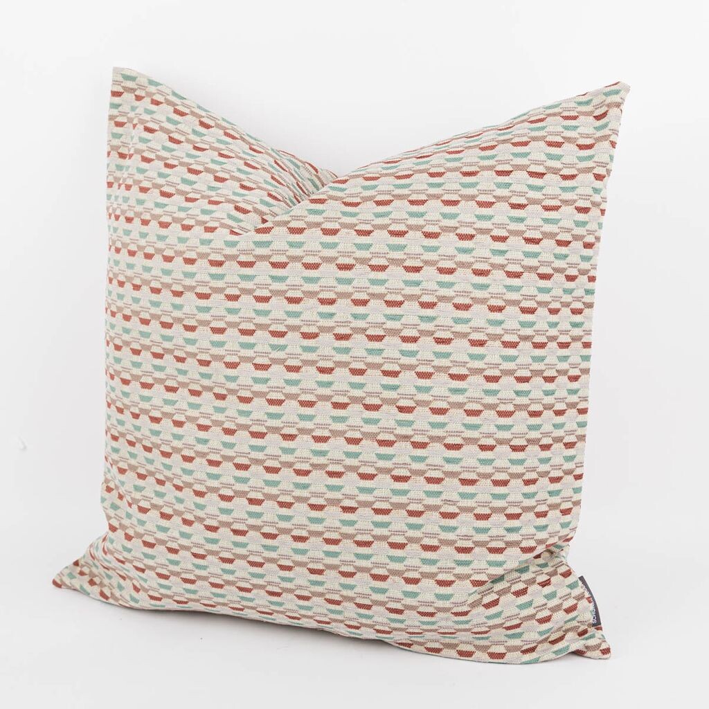 

Чехол на подушку Mira Hexagon бежевый красный бирюзовый в разных размерах размер 80х80см (ВхШ) размер 80х80см (ВхШ) Schöner-Leben