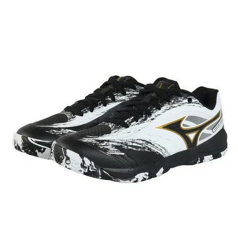 Унисекс кроссовки для настольного тенниса «Wave Medal 8» от Mizuno, White X Black