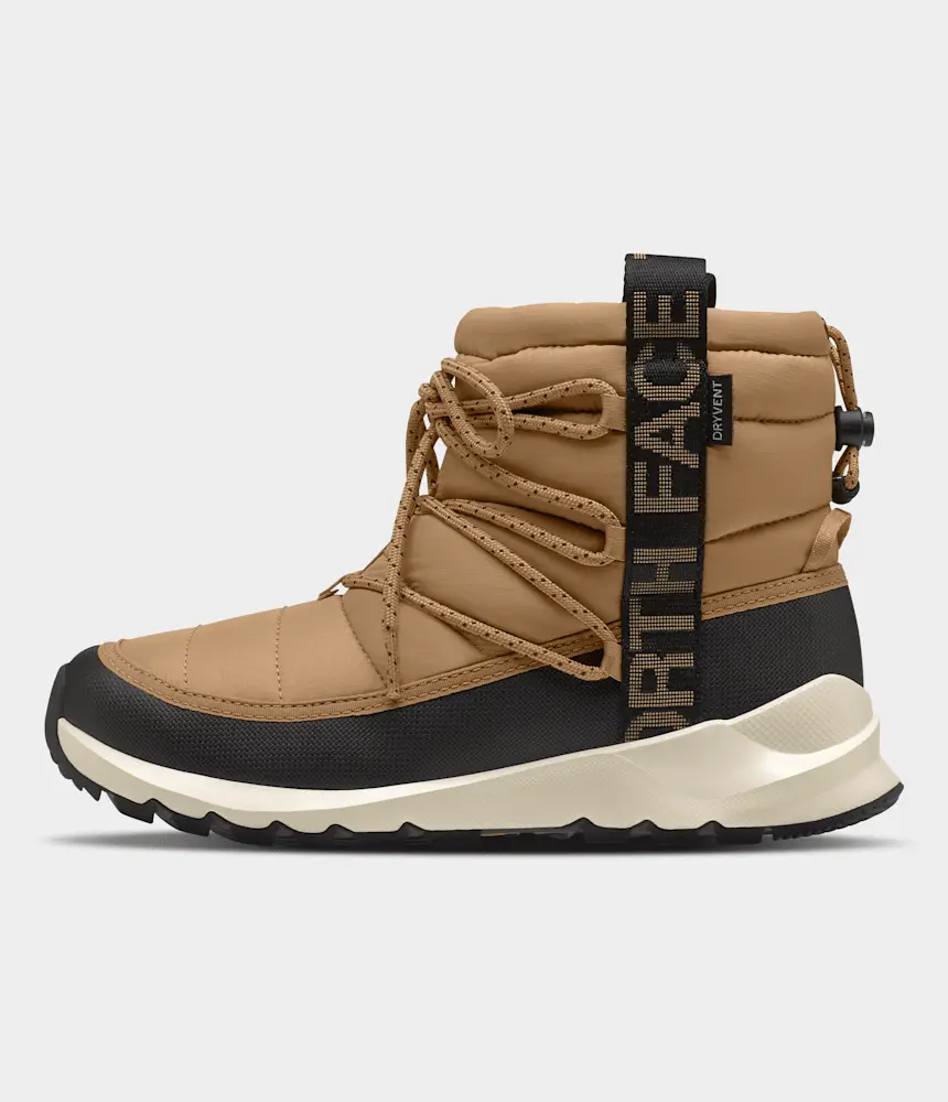 Женские водонепроницаемые ботинки THERMOBALL со шнуровкой The North Face, Almond Butter/TNF Black