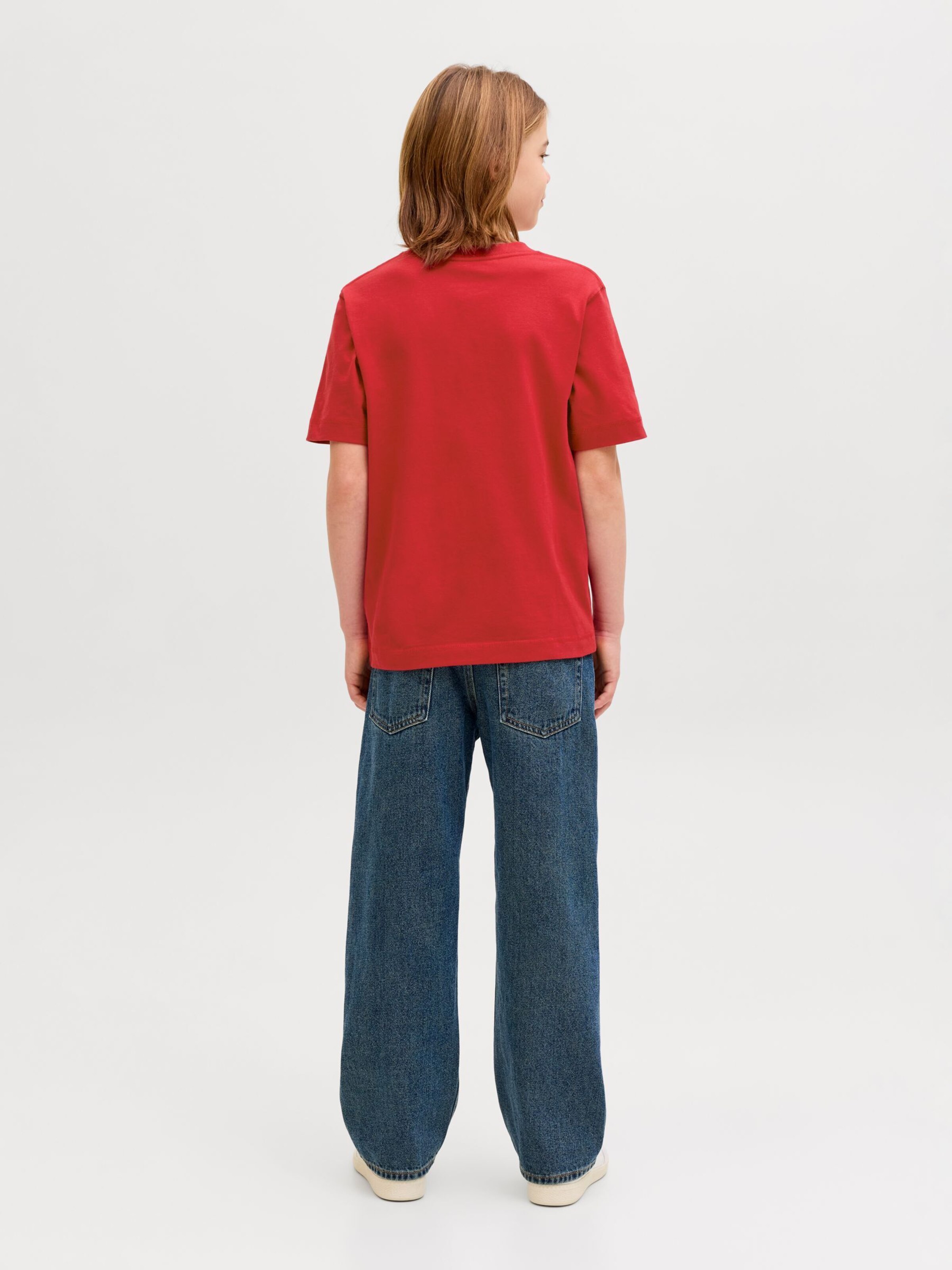 Jack & Jones Junior Футболка в красном цвете — фото 3
