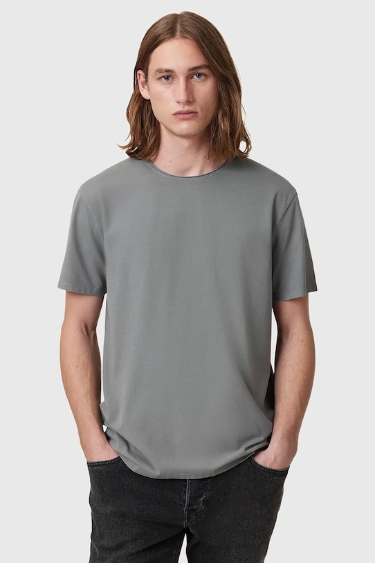 

Хлопковая футболка BODEGA SS CREW Allsaints, серый