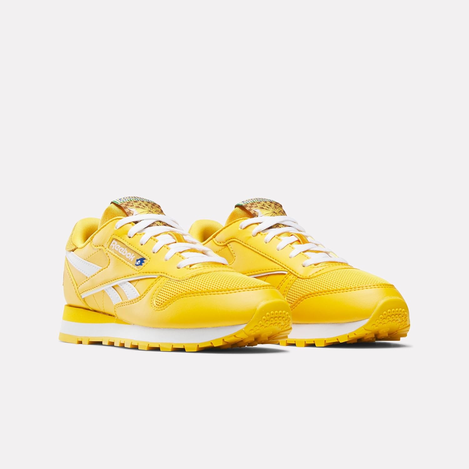 Детские кроссовки Reebok Sonic Kids Classic Leather Step N Flash (унисекс), белый — фото 2