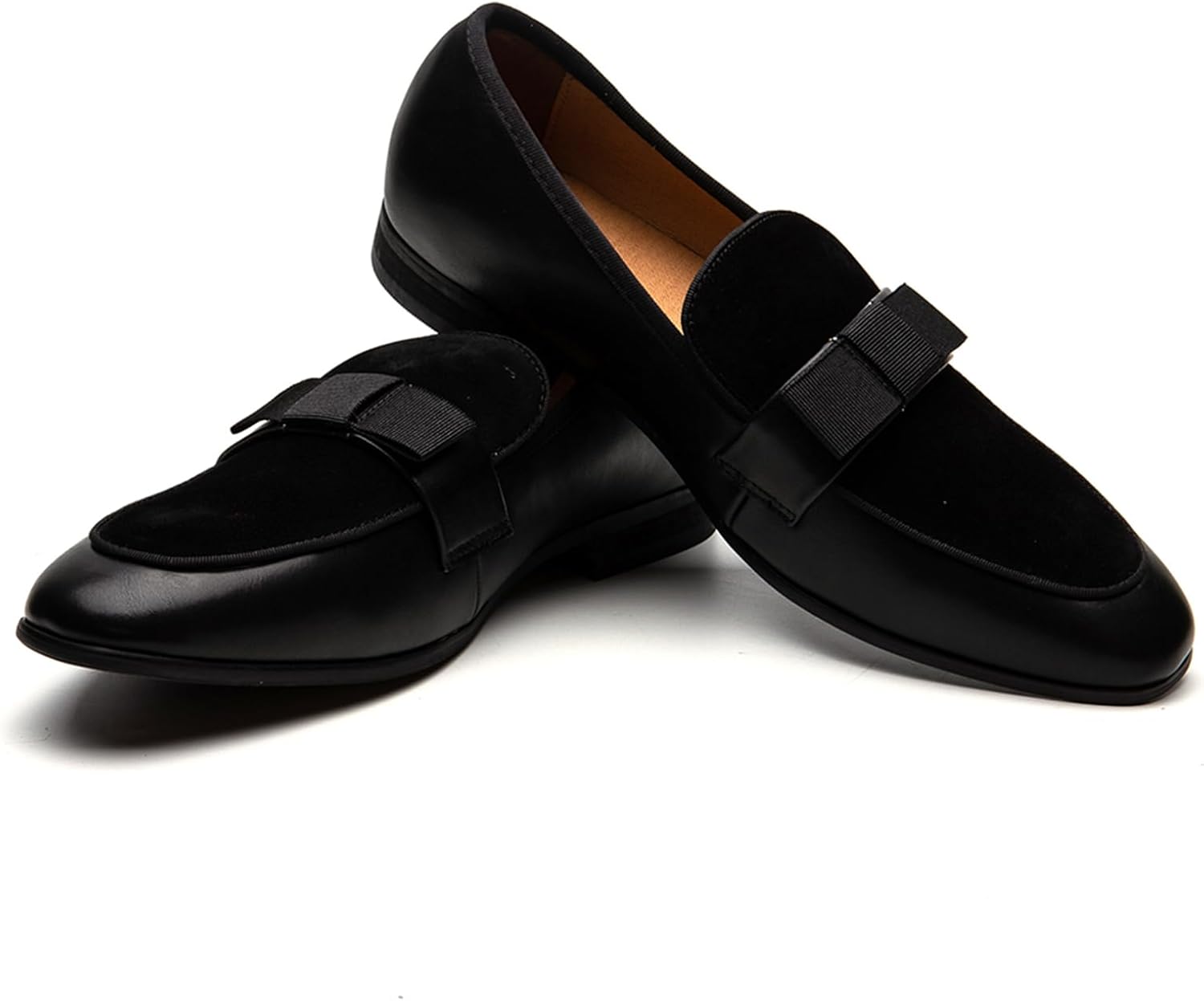 

Мужские лоферы JITAI Lindford с отделкой под шов и декоративной пряжкой, слипоны для вечеринок, черный