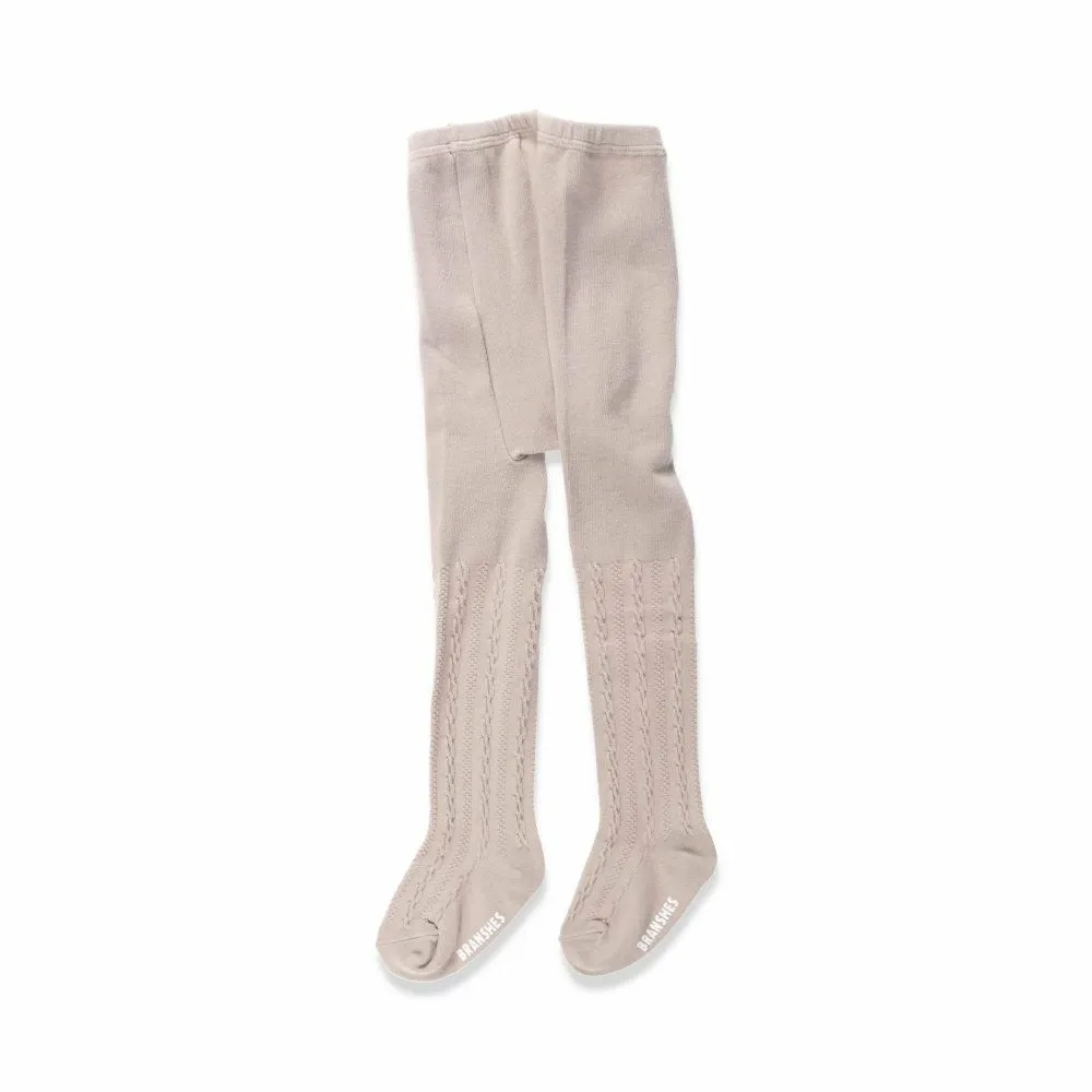 Колготки с узором «косичка» Branshes, pink