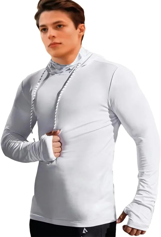 

Мужская тонкая толстовка с капюшоном и маской для лица XZQYJKP