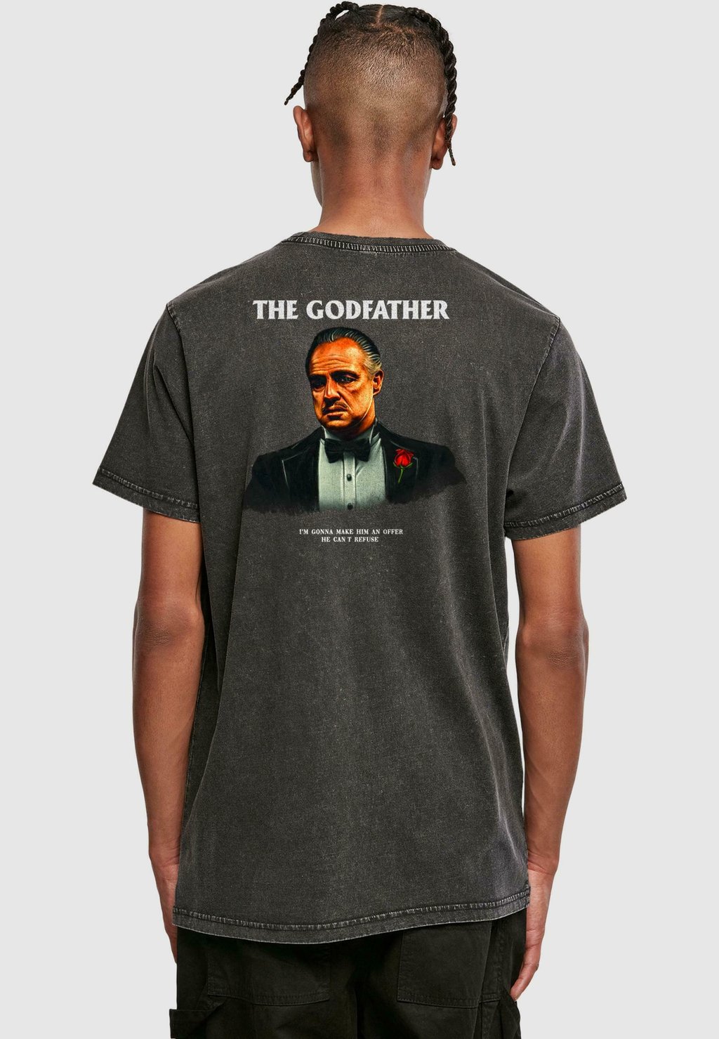 

Рубашка с принтом GODFATHER VITO Merchcode, черный