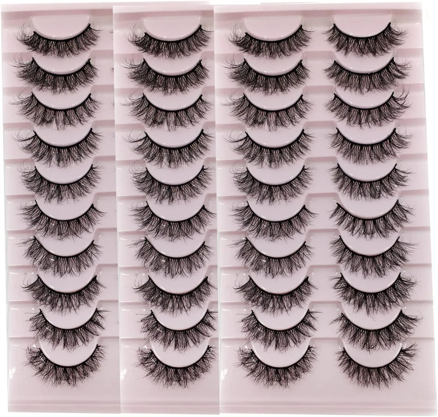 Накладные ресницы Cat Eyes Fluffy Volume GUCEE, 30 пар, D2