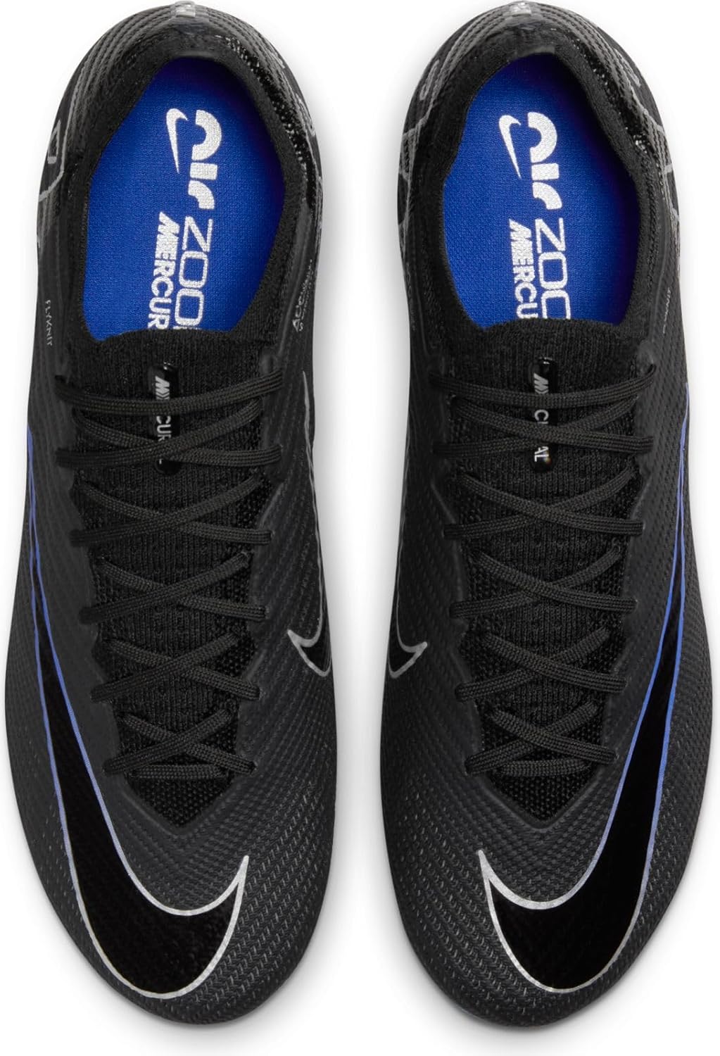 Мужские футбольные низкие кроссовки NIKE, Black Chrome Hyper Royal — фото 2