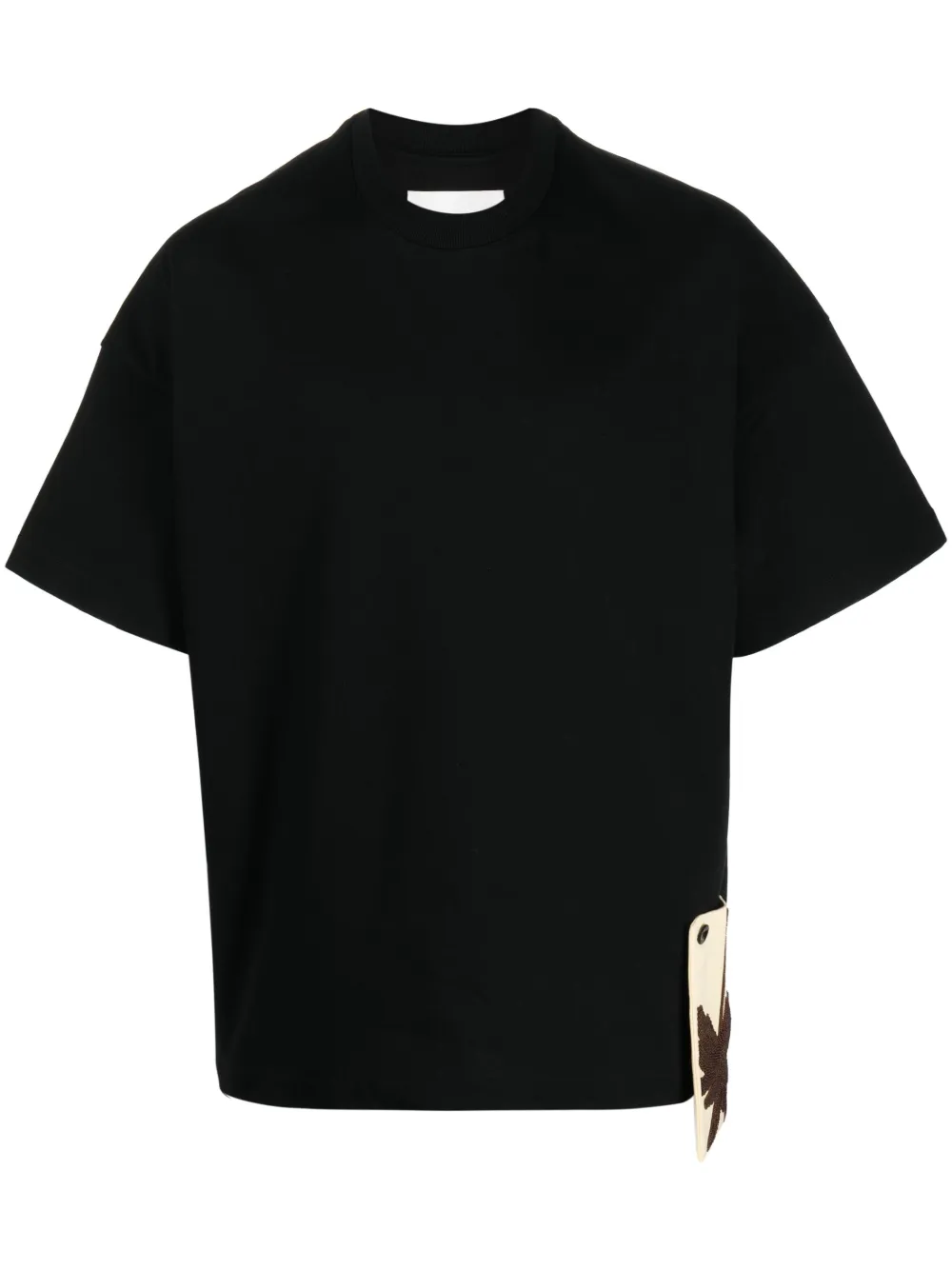 

Футболка с нашивкой JIL SANDER, черный