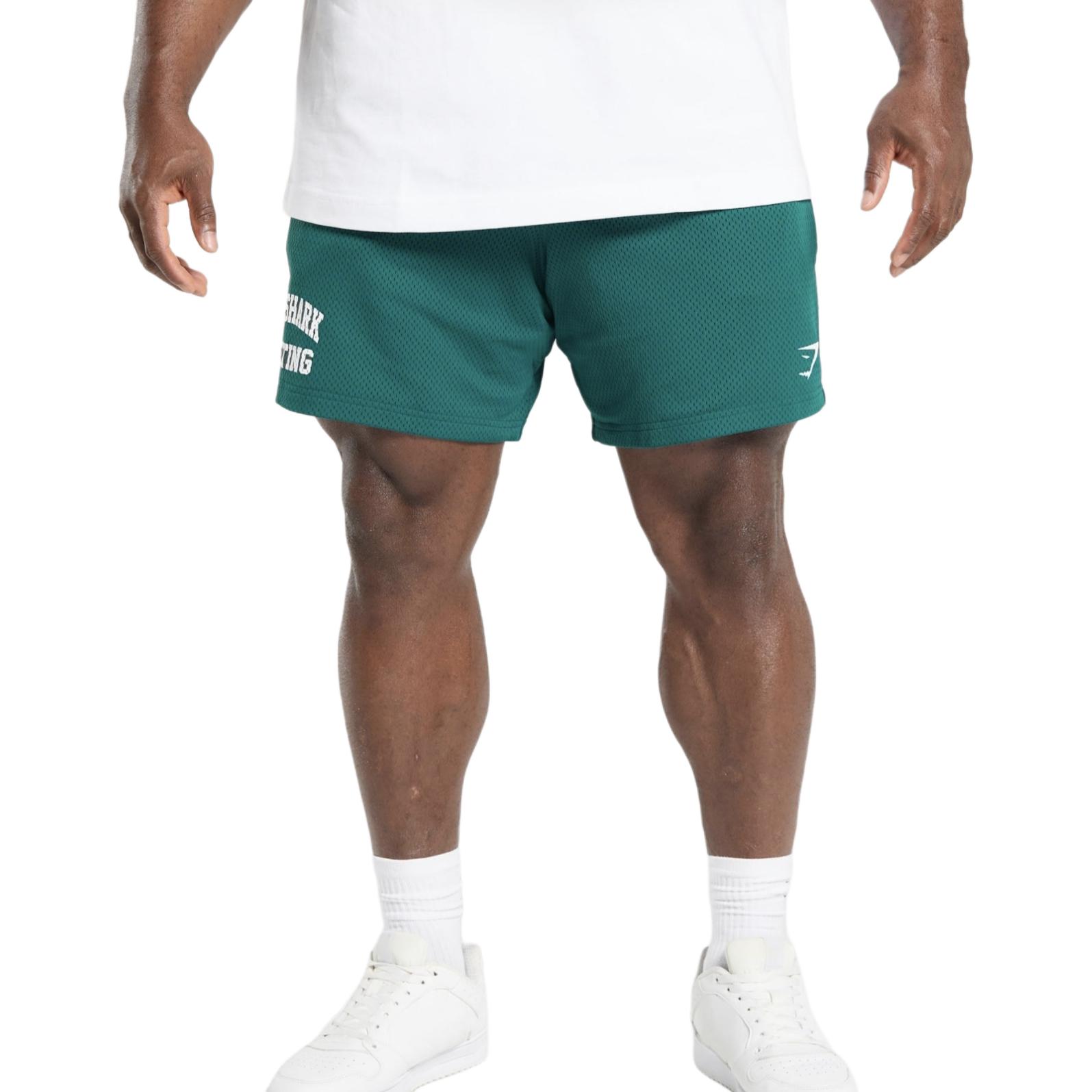 

GYMSHARK Шорты Lifting Mesh 7' Casual мужские Lake Green