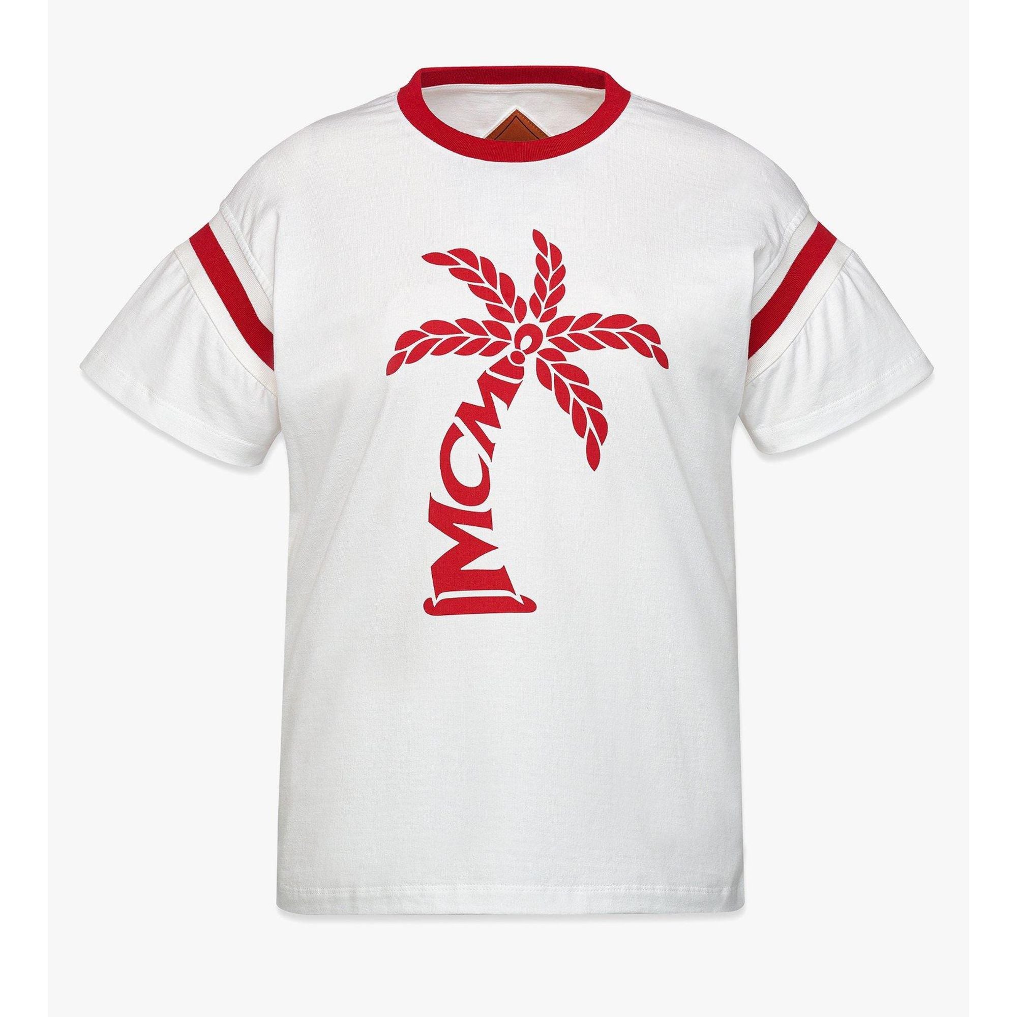 

Футболка с логотипом Palm из органического хлопка MCM, красный