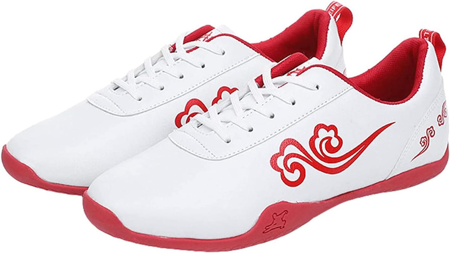 

Кроссовки UCUZMI для тхэквондо, кожаные старые пекинские туфли с резиновой подошвой, унисекс, для боевых искусств, зала, кунг-фу и тайцзи, белый