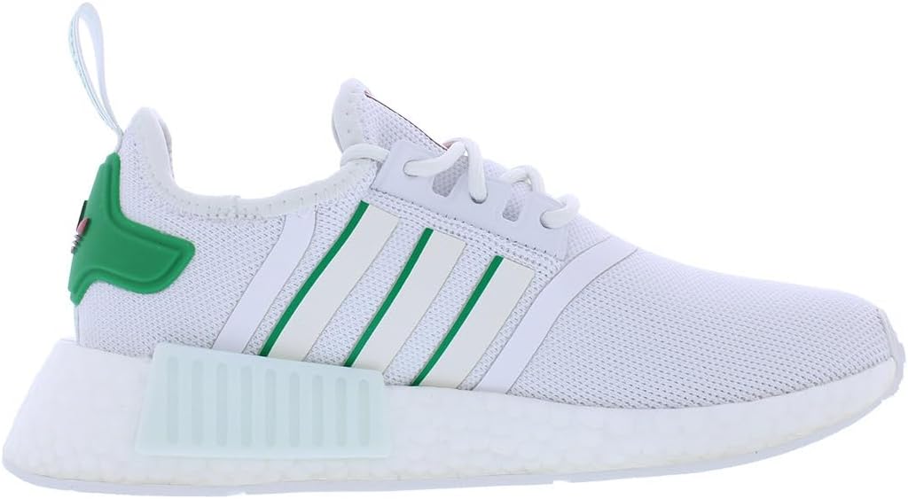 Кроссовки adidas Originals NMDr1 для детей и унисекс, белый/слоновая кость/зеленый — фото 2