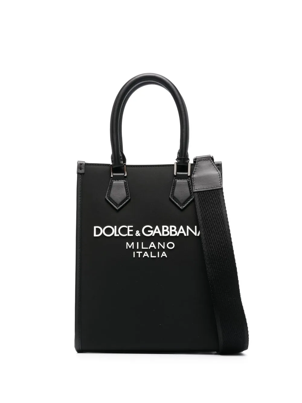 

Маленькая сумка-тоут с логотипом DOLCE & GABBANA, черный
