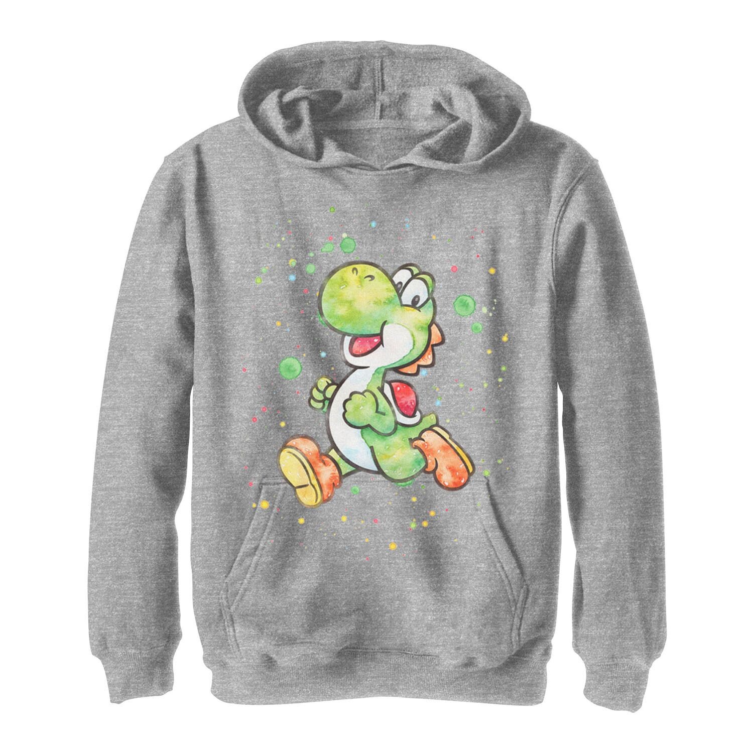 

Толстовка с акварельным портретом и брызгами для мальчиков 8–20 лет Super Mario Yoshi Licensed Character
