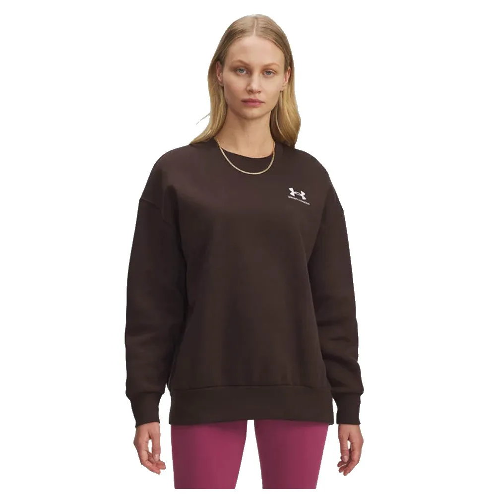 

Толстовка Under Armour Icon Fleece Oversized Crew, коричневый