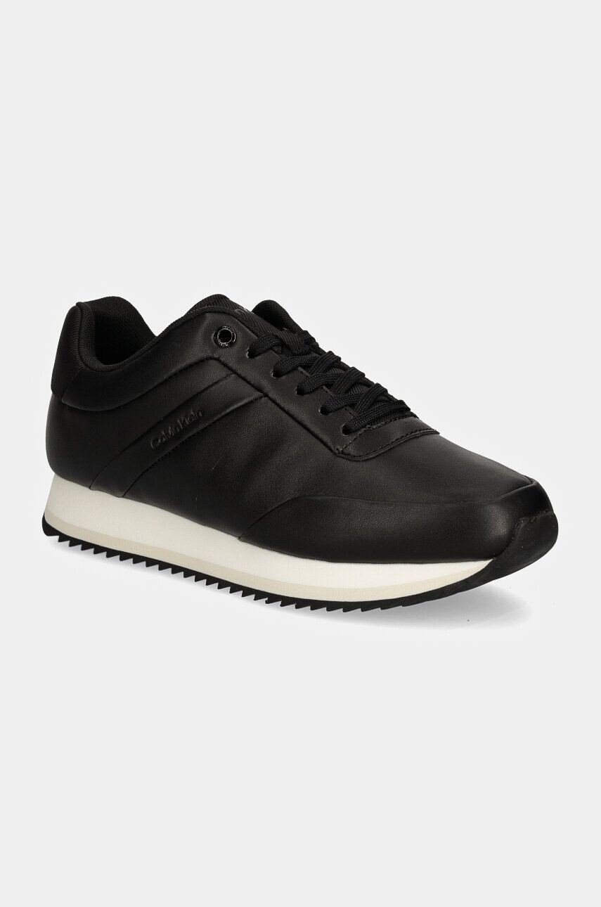 

Кожаные кроссовки Calvin Klein RUNNER LACE UP LTH, черный