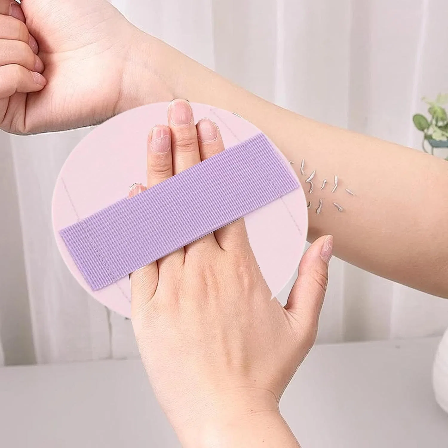 Портативная круглая щетка для пилинга тела Generisch, Purple — фото 3