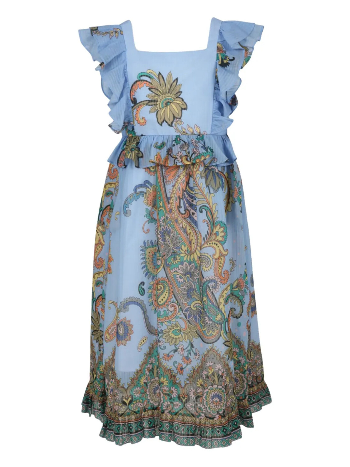 

Платье ETRO KIDS с принтом пейсли, синий
