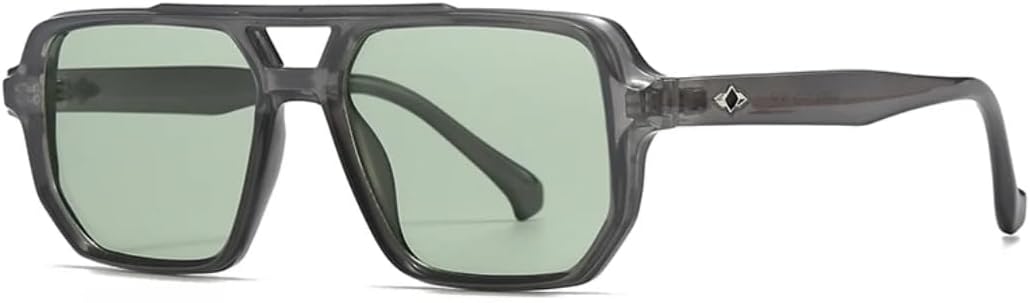 

Солнцезащитные очки с защитой UV400 | Большая оправа, двойная перемычка, градиентные линзы | для женщин и мужчин, для занятий спортом на открытом воздухе и вождения DSVIGF, Green