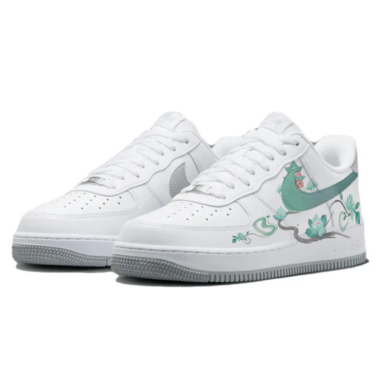 

Кроссовки Nike Air Force 1 Skateboarding Shoes Men Low-top White/gray, белый