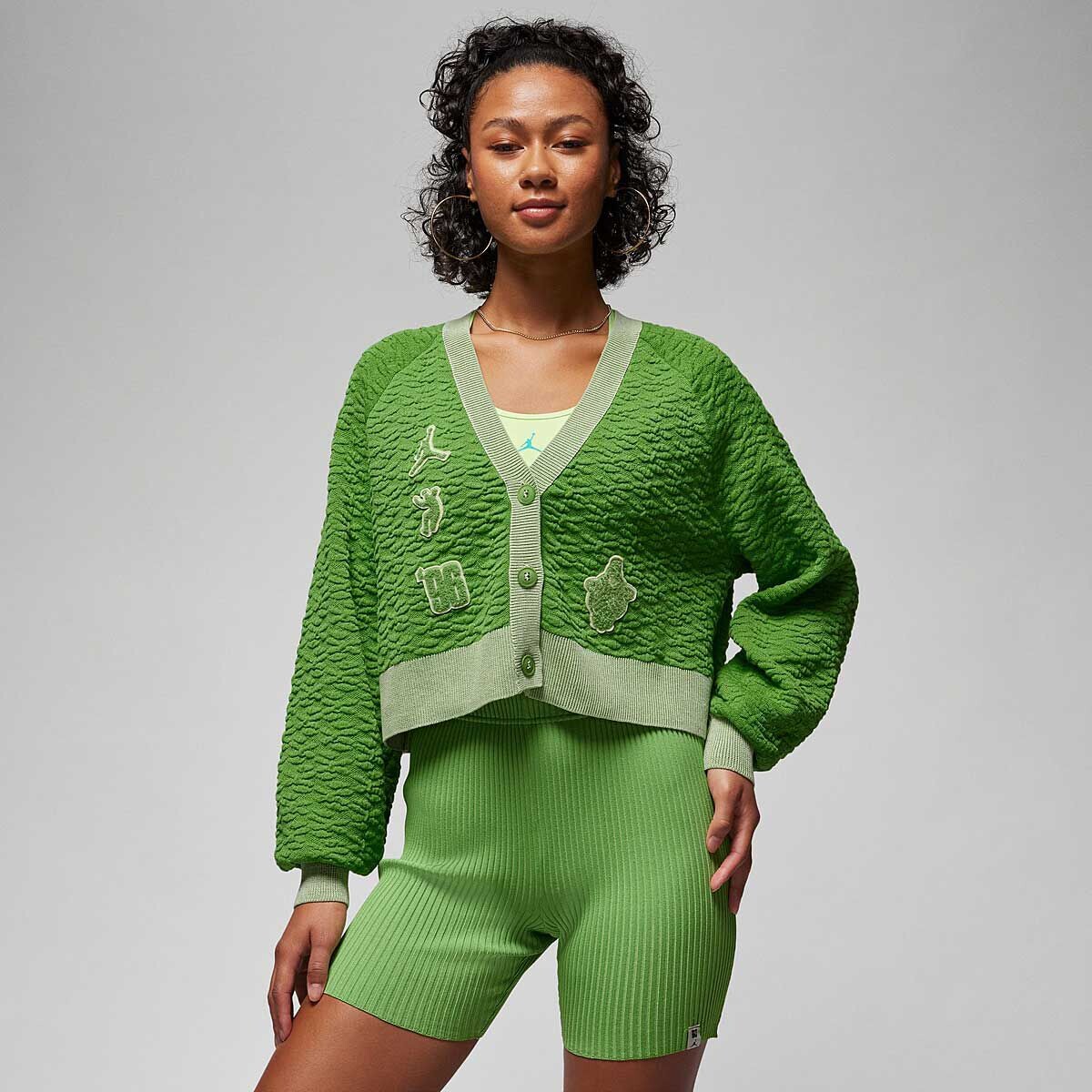 

Свитер W J SP UNION X BBS CARDIGAN Jordan, цвет Chlorophyll/Kalk-Eis