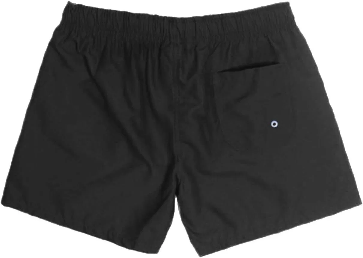 Generic Однотонные мужские шорты, спортивные брюки-клеш, свободные плавки и пляжные брюки, три вида мужских купальников, мужские плавки, черный — фото 3