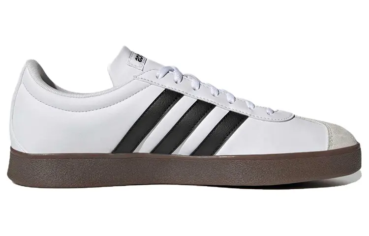 Кроссовки adidas neo Vl Court Skateboarding Shoes Men Low-top White/Black/Gray, белый/черный — фото 2