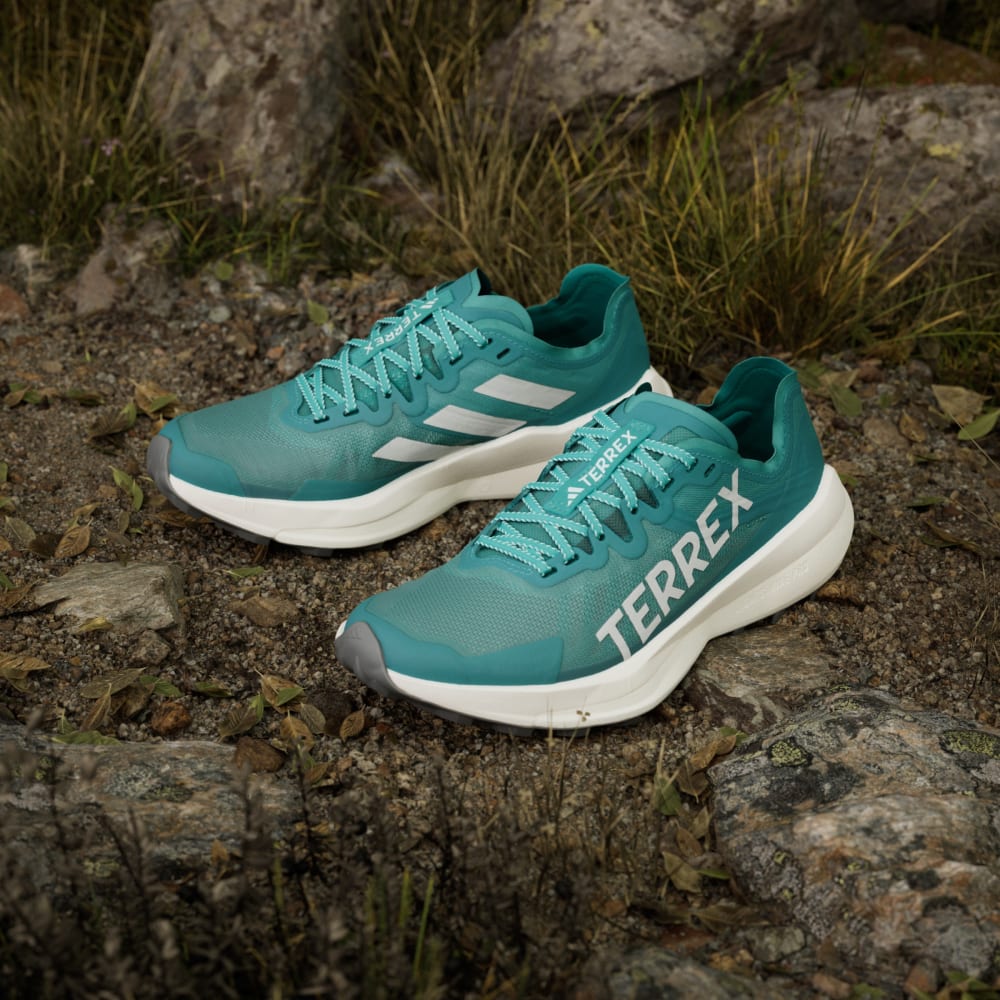 Кроссовки Adidas Terrex Agravic Speed Trail Running Shoes, цвет Pure Teal/Grey One/Semi Flash Aqua — фото 4