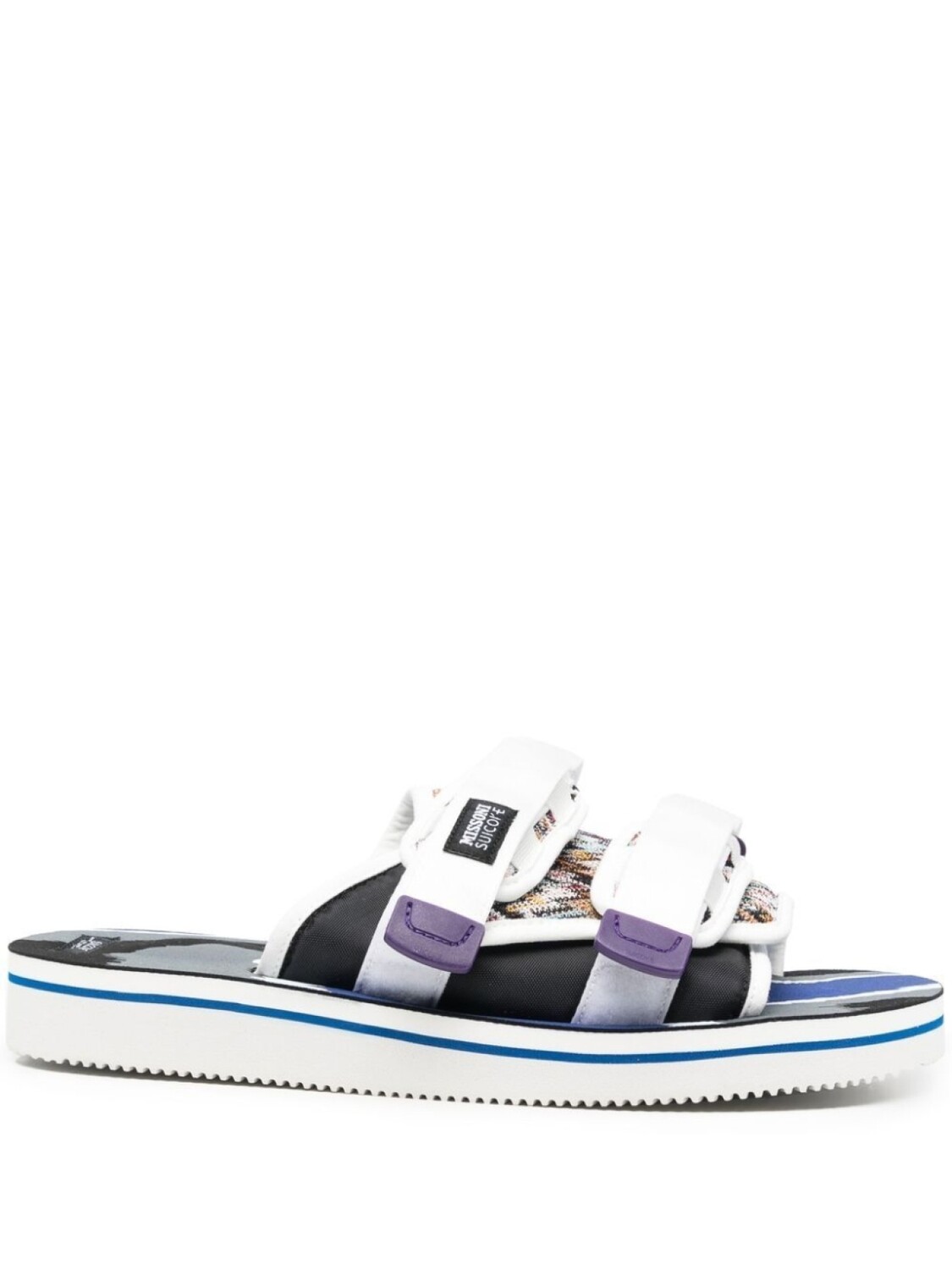 Suicoke шлепанцы на липучках, белый