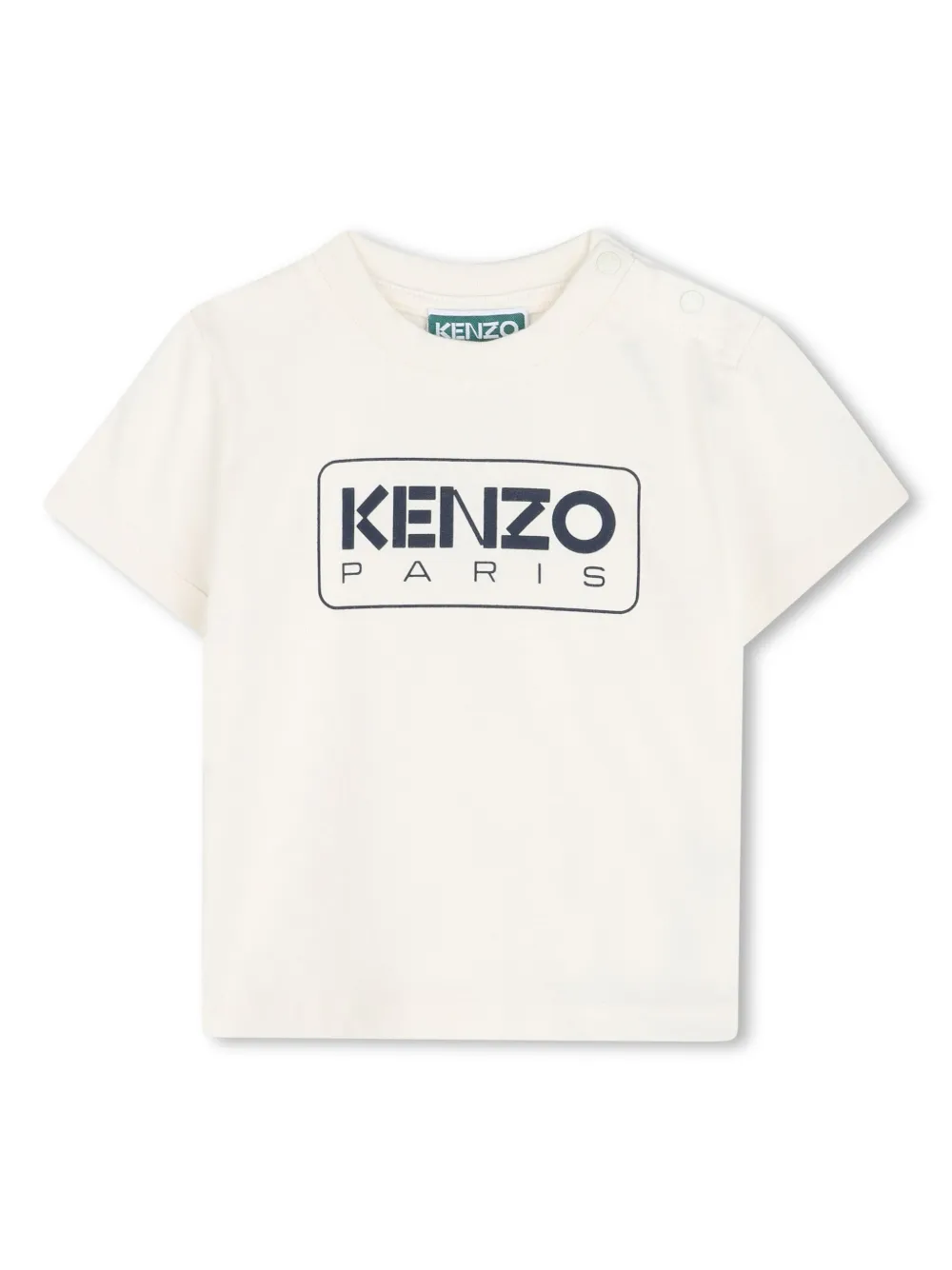 

Футболка с графичным принтом Kenzo Kids, нейтральный