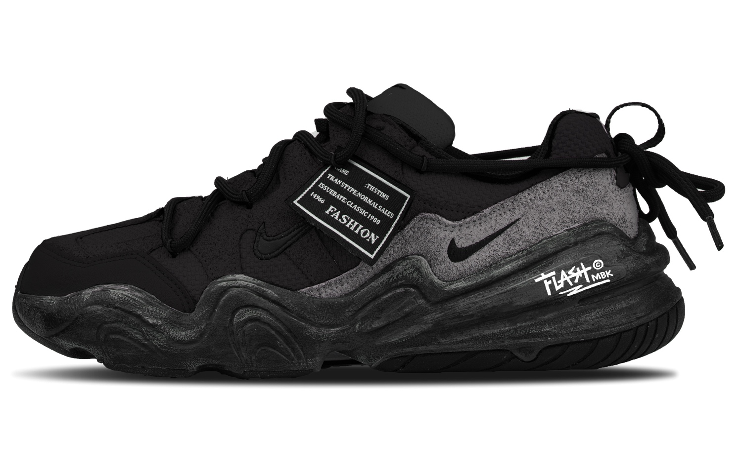 

Nike Кроссовки Tech Hera Dark Tide низкие повседневные мужские Black White