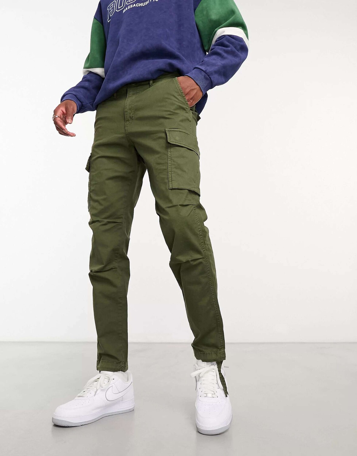 

Брюки-карго Jack & Jones Intelligence цвета хаки