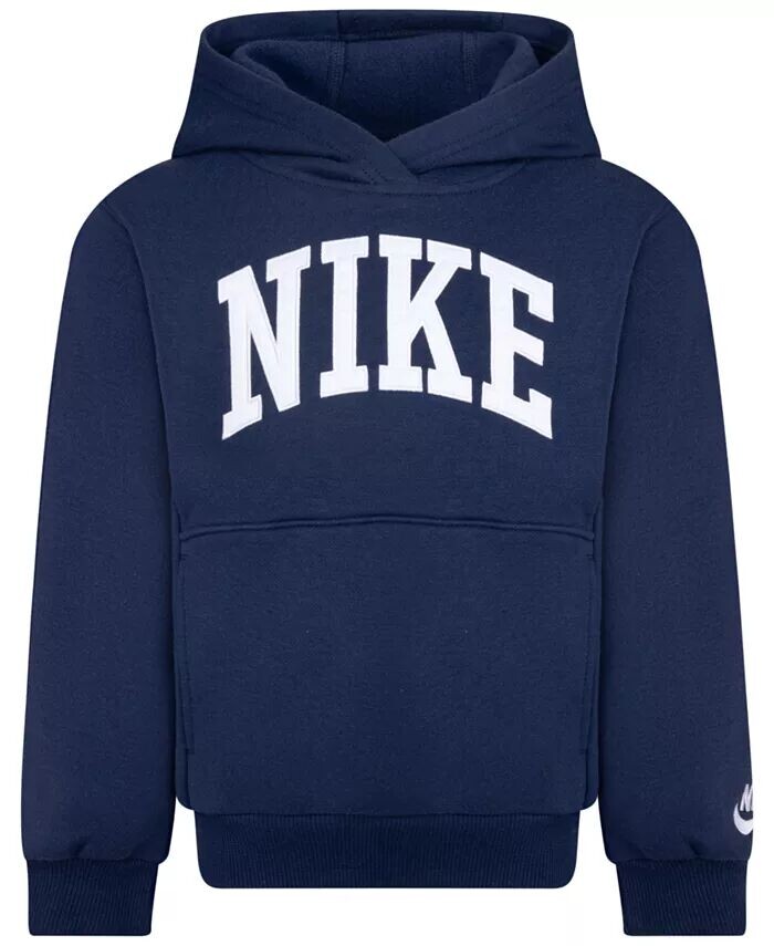 

Спортивная одежда Club Little Kids Флисовый пуловер с аппликацией Nike, серый